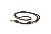 Hunde - Timely PARIS Dressurleine Dunkelbraun 6 mm. / 220 cm. - 5907784874658