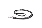 Hunde - Timely PARIS Dressurleine Schwarz 8 mm. / 220 cm. - 5907784875105