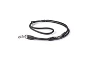 Hunde - Timely PARIS Dressurleine Schwarz 6 mm. / 220 cm. - 5907784875099