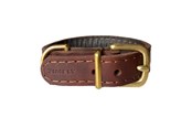 Hunde - Timely TEXAS Halsband Dunkelbraun 25 mm. / 45 cm. - 5907784919588