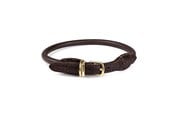 Hunde - Timely PARIS Halsband Dunkelbraun 10 mm. / 50 cm. - 5907784871510