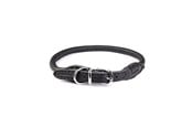 Hunde - Timely PARIS Halsband Schwarz 8 mm. / 40 cm. - 5907784873996