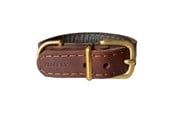 Hunde - Timely TEXAS Halsband Dunkelbraun 20 mm. / 35 cm. - 5907784919564