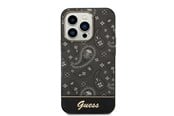 Handys - Cover & Cases - GUESS Bandana Paisley iPhone 14 Pro 6.1" Case - Black - 3666339064020