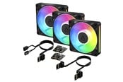Gehäuselüfter - Arctic BioniX P12 A-RGB - 3pack - Gehäuselüfter - 120mm - Schwarz mit RGB LED - ACFAN00337A