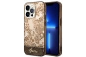 Handys - Cover & Cases - GUESS GUHCP14LHGPLHC iPhone 14 Pro 6.1" ocher hardcase Porcelain Collection - 3666339090685