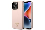 Handys - Cover & Cases - GUESS GUHCP14LSLTGP iPhone 14 Pro 6.1" pink/pink hardcase Silicone Triangle - 3666339065942