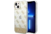 Handys - Cover & Cases - GUESS GUHCP14MHG4MHG iPhone 14 Plus 6.7 "gold / gold hardcase 4G Pattern Script - 3666339090517