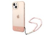 Handys - Cover & Cases - GUESS GUHCP14MHGCOHP iPhone 14 Plus 6.7" pink/pink hardcase Translucent Pearl Strap - 3666339064297