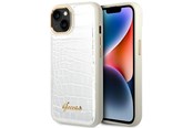 Handys - Cover & Cases - GUESS GUHCP14MHGCRHS iPhone 14 Plus 6.7 "silver / silver hardcase Croco Collection - 3666339083090