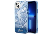 Handys - Cover & Cases - GUESS GUHCP14MHGPLHB iPhone 14 Plus 6.7" blue/blue hardcase Porcelain Collection - 3666339064334