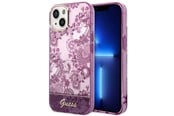 Handys - Cover & Cases - GUESS GUHCP14MHGPLHF iPhone 14 Plus 6.7" fuchsia/fuschia hardcase Porcelain Collection - 3666339064372