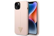 Handys - Cover & Cases - GUESS GUHCP14MSLTGP iPhone 14 Plus 6.7" pink/pink hardcase Silicone Triangle - 3666339065935