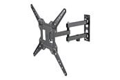 Wandhalterungen, AV-Halterungen & AV-Möbel - Deltaco Office ARM-0255 mounting kit - full-motion - for LCD display - tilt swivel 30 kg - black - Max 30 kg - recommended for 55" - ARM-0255-B