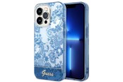 Handys - Cover & Cases - GUESS GUHCP14XHGPLHB iPhone 14 Pro Max 6.7" blue/blue hardcase Porcelain Collection - 3666339064358