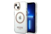 Handys - Cover & Cases - GUESS GUHMP13MHTRMD iPhone 13 6.1 "gold / gold hard case Metal Outline Magsafe - 3666339057145