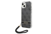 Handys - Cover & Cases - GUESS GUOHCP14MH4STK iPhone 14 Plus 6.7 "black / black hardcase 4G Print Strap - 3666339093808