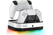 Gaming Zubehör - Deep Explorer Doppelladestation mit RGB-LEDs für DualSense und PlayStation Portal - Ladegerät - Sony PlayStation 5 - PS5DUACHASTALEG