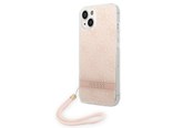 Handys - Cover & Cases - GUESS GUOHCP14MH4STP iPhone 14 Plus 6.7 "pink / pink hardcase 4G Print Strap - 3666339093884