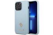 Handys - Cover & Cases - GUESS Saffiano 4G Small Metal Logo Case for iPhone 13 Pro / 13 - Blue - 3666339048020