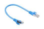 Netzwerk - Kabel - Lanberg patch cable - 25 cm - blue RAL 5012 - Blau - PCF6-10CC-0025-B