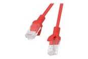 Netzwerk - Kabel - Lanberg patch cable - 50 cm - red RAL 3017 - Rot - PCU6-10CC-0050-R
