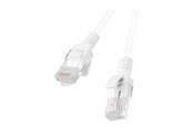Netzwerk - Kabel - Lanberg patch cable - 25 cm - white RAL 9010 - Weiß - PCU6-10CC-0025-W