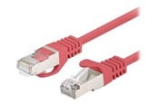 Netzwerk - Kabel - Lanberg patch cable - 1 m - red RAL 3017 - Rot - PCF6-20CC-0100-R