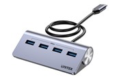 USB-Hubs - Unitek uHUB Q4 H1337B - hub - 4-in-1 USB -C with USB-A - 4 ports USB-Hubs - USB 3.2 - 4 - Grau - H1337BGY01