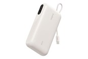 Powerbank (Akku) - Belkin BoostCharge power bank - with integrated cable and display - 2 x USB-C USB - 45 watt - 20000 mAh - BPB030HQSA