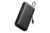 Powerbank (Akku) - Belkin UltraCharge power bank - with integrated cable and display - 2 x USB-C USB - 45 watt - 20000 mAh - BPB030HQBK