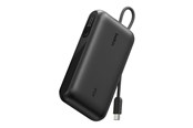 Powerbank (Akku) - Belkin UltraCharge power bank - with integrated cable and display - 2 x USB-C USB - 45 watt - 10000 mAh - BPB029HQBK