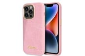Handys - Cover & Cases - GUESS Croco Collection case for iPhone 14 Pro - pink - 3666339082949