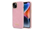 Handys - Cover & Cases - GUESS Croco Collection case for iPhone 14 - pink - 3666339082925