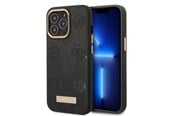 Handys - Cover & Cases - GUESS GUHMP13LSAPSTK iPhone 13 Pro / 13 6.1" black/black hardcase Peony Logo Plate MagSafe - 3666339056674
