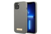 Handys - Cover & Cases - GUESS GUHMP13MSPLG iPhone 13 6.1" grey/grey hard case Silicone Logo Plate MagSafe - 3666339056902