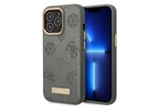 Handys - Cover & Cases - GUESS GUHMP13XSAPSTG iPhone 13 Pro Max 6.7" grey/grey hardcase Peony Logo Plate MagSafe - 3666339056803