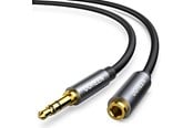 Audio Kabel - UGREEN AV118 Cable 3.5mm mini jack (male) / 3.5 mm mini jack (female) - 1m - Silver - 10592