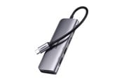 Dockingstationen - UGREEN CM195 6in1 USB-C HUB - HDMI / 2x USB-A 3.0 / USB-C PD / SD / TF reader - Gray - 15214