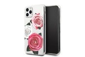 Handys - Cover & Cases - GUESS GUHCN58ROSTRT iPhone 11 Pro transparent hardcase Flower Desire Pink & White Rose - 3700740474204