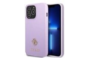 Handys - Cover & Cases - GUESS GUHCP13XPS4MU iPhone 13 Pro Max 6.7" purple/purple hardcase Saffiano 4G Small Metal Logo - 3666339048075