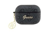 Handys - Anderes Zubehör - GUESS GUAP2G4GSMK AirPods Pro 2 cover black/black 4G Charm Collection - 3666339102425