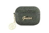 Handys - Anderes Zubehör - GUESS GUAP2GLGSHA AirPods Pro 2 cover green/kaki Glitter Flake 4G Charm - 3666339110970