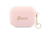 Handys - Anderes Zubehör - GUESS GUAP2LSCHSP AirPods Pro 2 cover pink/pink Silicone Charm Heart Collection - 3666339111014