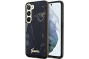 Handys - Cover & Cases - GUESS GUHCS23MHTMRSK S23+ S916 black/black hardcase Golden Marble Collection - 3666339117351