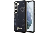Handys - Cover & Cases - GUESS GUHCS23SHTMRSK S23 S911 black/black hardcase Golden Marble Collection - 3666339117344