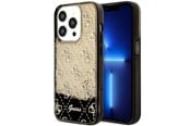 Handys - Cover & Cases - GUESS GUHCP14LLC4PSGK iPhone 14 Pro 6.1" black/black hardcase Liquid Glitter 4G Transculent - 3666339116217