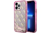 Handys - Cover & Cases - GUESS GUHCP14LLC4PSGP iPhone 14 Pro 6.1" pink/pink hardcase Liquid Glitter 4G Transculent - 3666339116255
