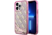 Handys - Cover & Cases - GUESS GUHCP14XLC4PSGP iPhone 14 Pro Max 6.7" pink/pink hardcase Liquid Glitter 4G Transculent - 3666339116262
