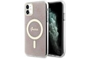 Handys - Cover & Cases - GUESS GUHMN61H4STP iPhone 11 6.1" pink/pink hardcase 4G MagSafe - 3666339127343